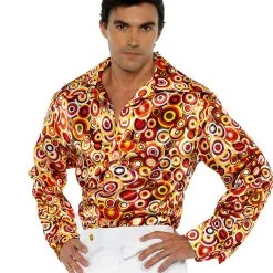 70er Jahre Buntes Schlager Hemd