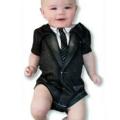 Babystrampler Mit Anzug Motiv