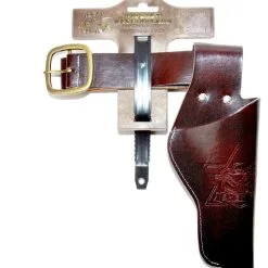 Brauner Pistolenholster Mit Gürtel