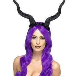 Schwarze Dämonen Hörner Mit Haarreif