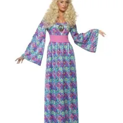 Flower Power Hippie Maxi-Kleid XL