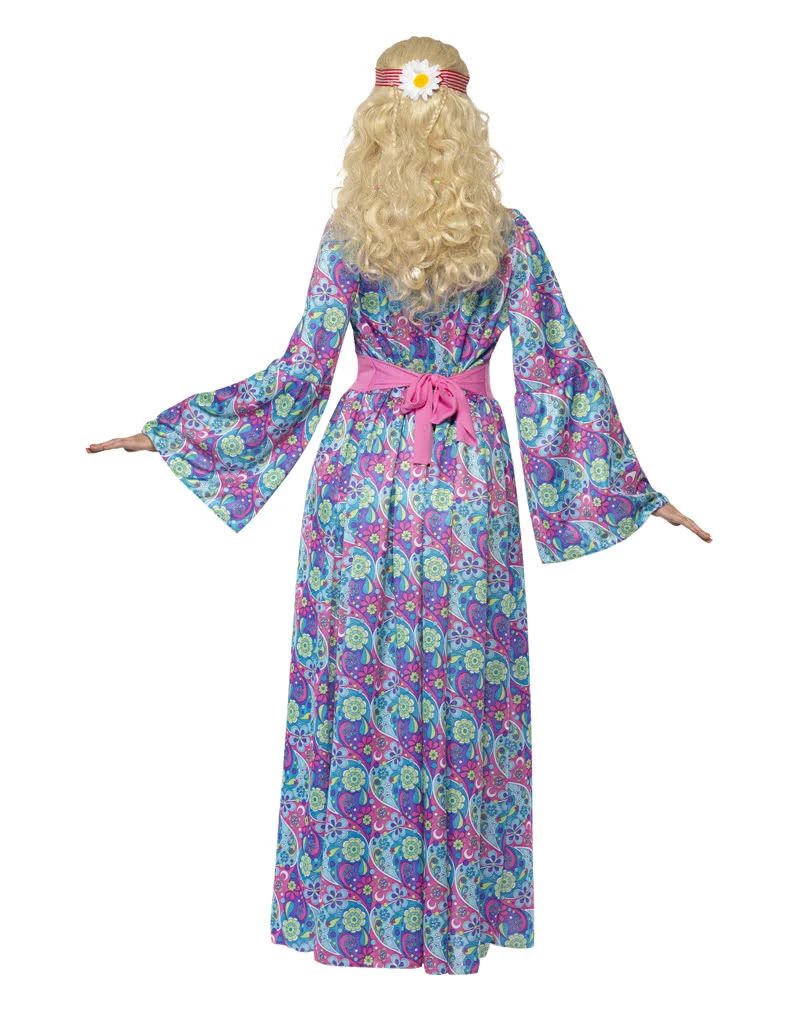 Flower Power Hippie Maxi-Kleid XL – Bild 3