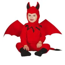 Rotes Teufelchen Babykostüm