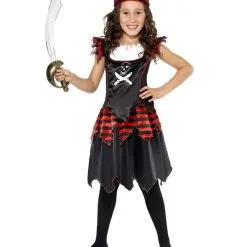 Gothic Piratin Kinderkostüm