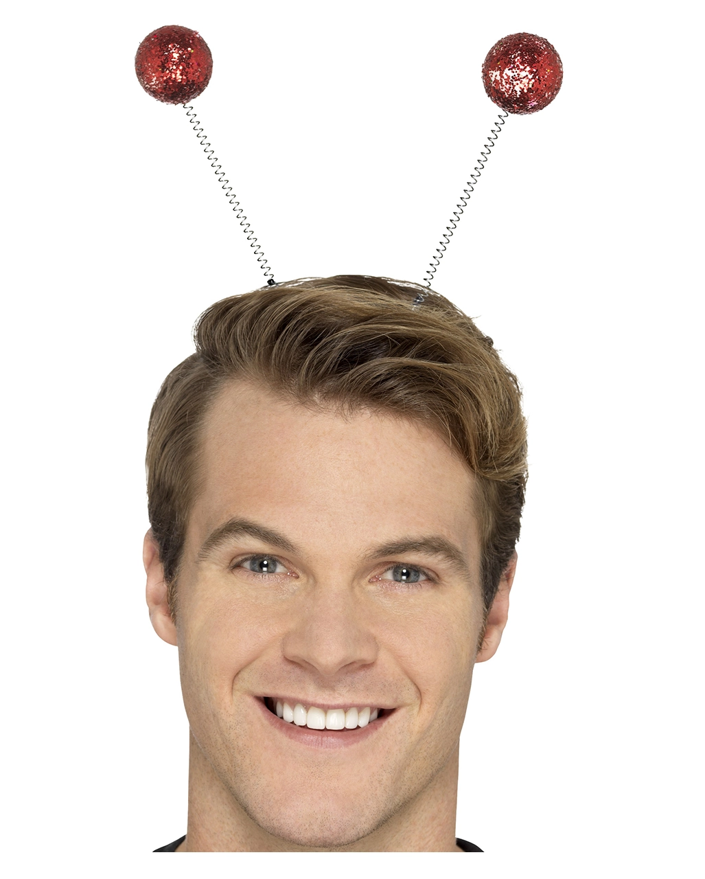 Roter Glitter Bommel Haarreif – Bild 2