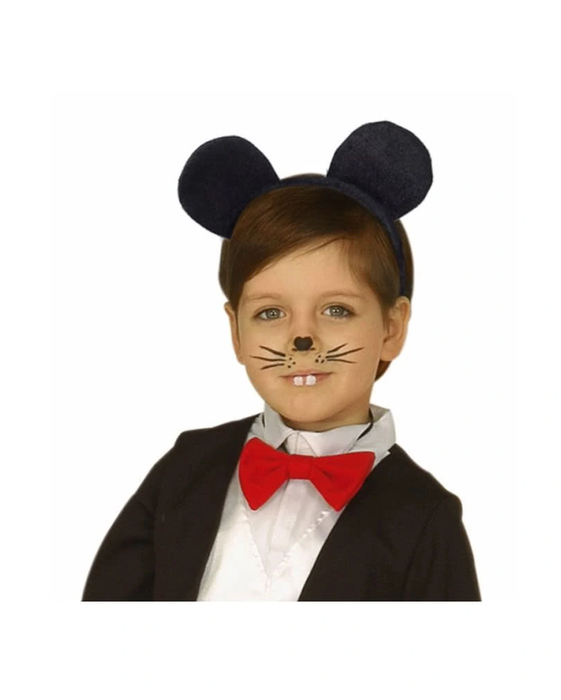 Schwarze Mäuse Ohren Mit Haarreif – Bild 2