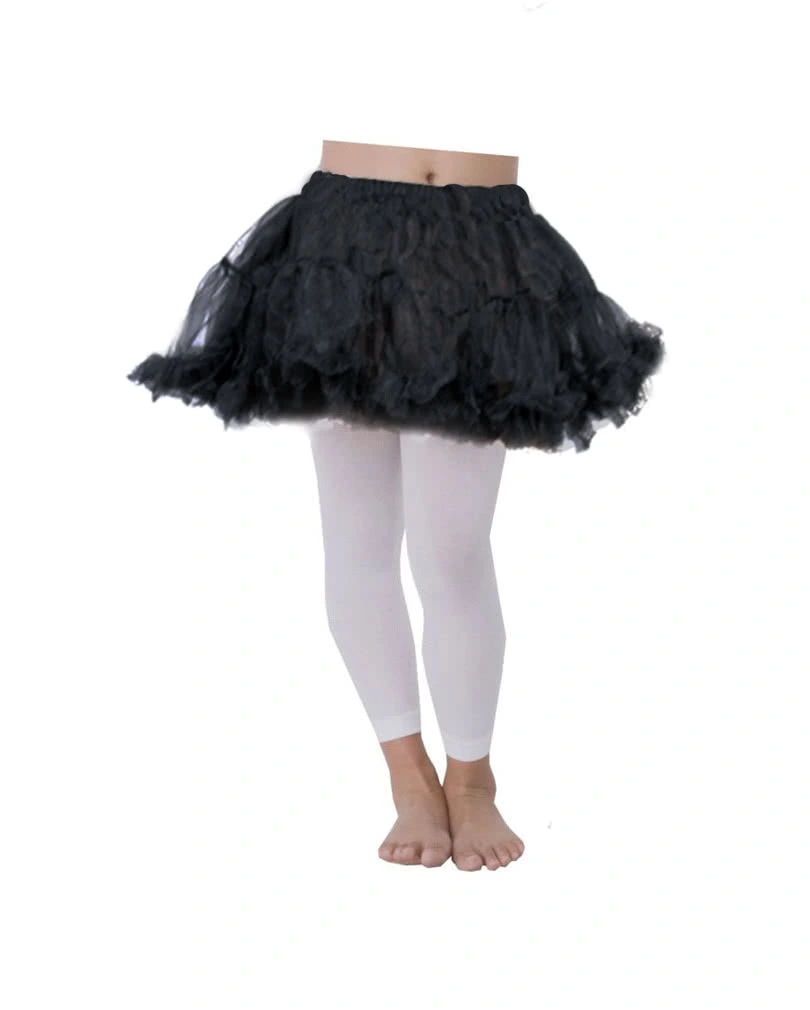Schwarzer Kinder Petticoat