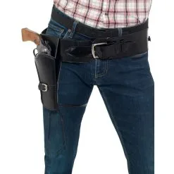 Schwarzes Kunstleder Pistolen Holster