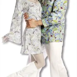 Männer Hippie Hemd Blau XXL