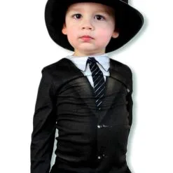 Fake Tuxido Mit Krawatte T-Shirt Für Kinder