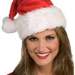 Weihnachtsmann Mütze Mit Breitem Plüsch