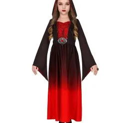 Rotes Gothicgirl Kostüm Für Kinder