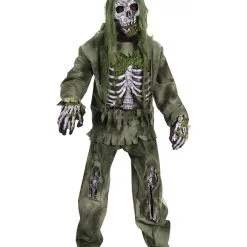 Skelett Zombie Kinder Kostüm Deluxe