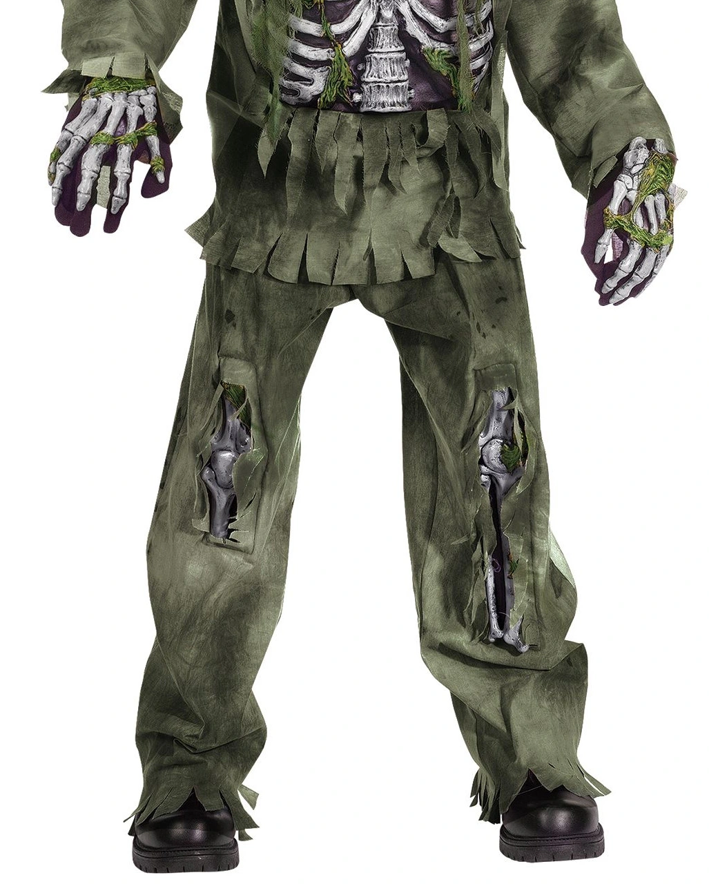 Skelett Zombie Kinder Kostüm Deluxe – Bild 3