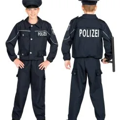 Polizisten Kostüm Blau Für Kinder