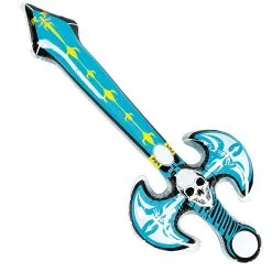 Aufblasbares Totenkopf Schwert