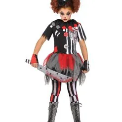 Unheimlicher Zirkusclown Kinder Kostüm