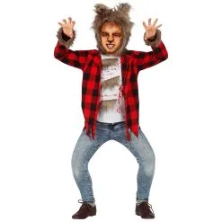 Wildes Werwolf Kinderkostüm Mit Mütze